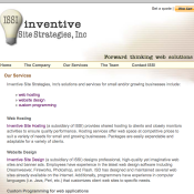 Inventive Site Strategies, Inc Website - Services