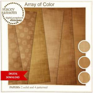 Array of Color Brown Paper Pack from Stacey Sansom Designs