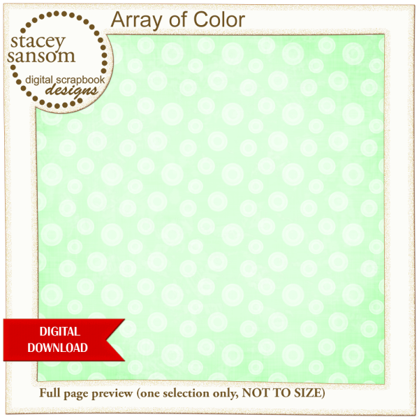 Array of Color Bright Green Paper Pack from Stacey Sansom Designs