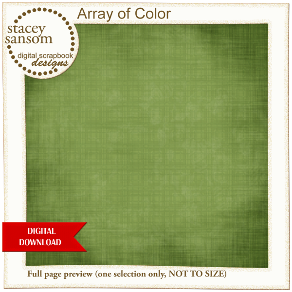 Array of Color Green Paper Pack from Stacey Sansom Designs