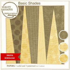 Basic Shades Paper Pack from Stacey Sansom Designs