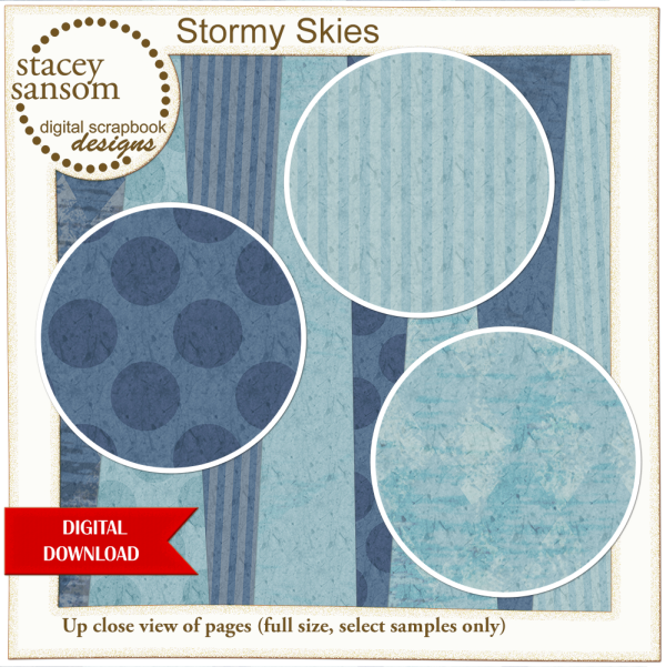 Stormy Skies Paper Pack from Stacey Sansom Designs