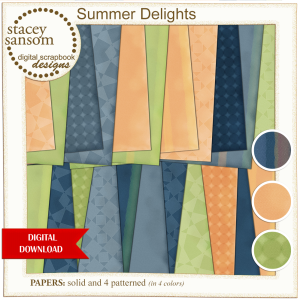 Summer Delights Paper Pack from Stacey Sansom Designs