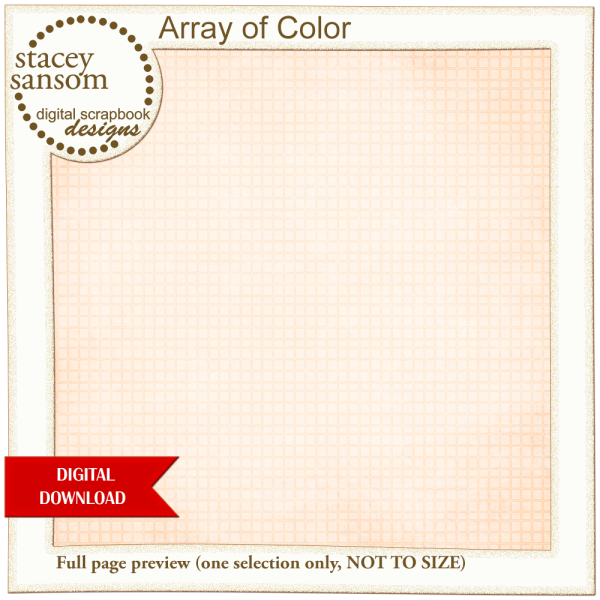 Array of Color Orange Paper Pack from Stacey Sansom Designs
