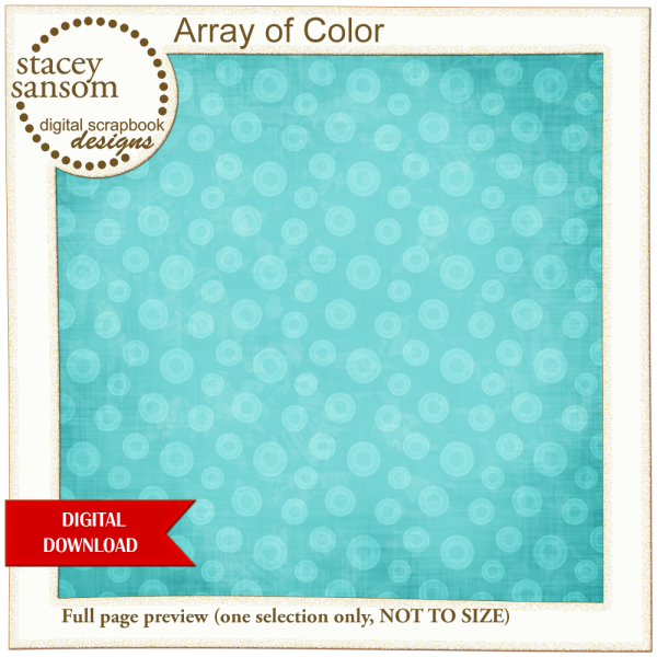 Array of Color Digital Paper Pack - Turquoise - Instant Download - Image 4