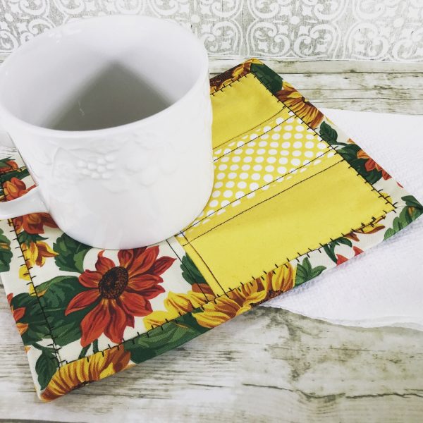 Snack Mat - Sunflowers and Yellow - 8x6.5