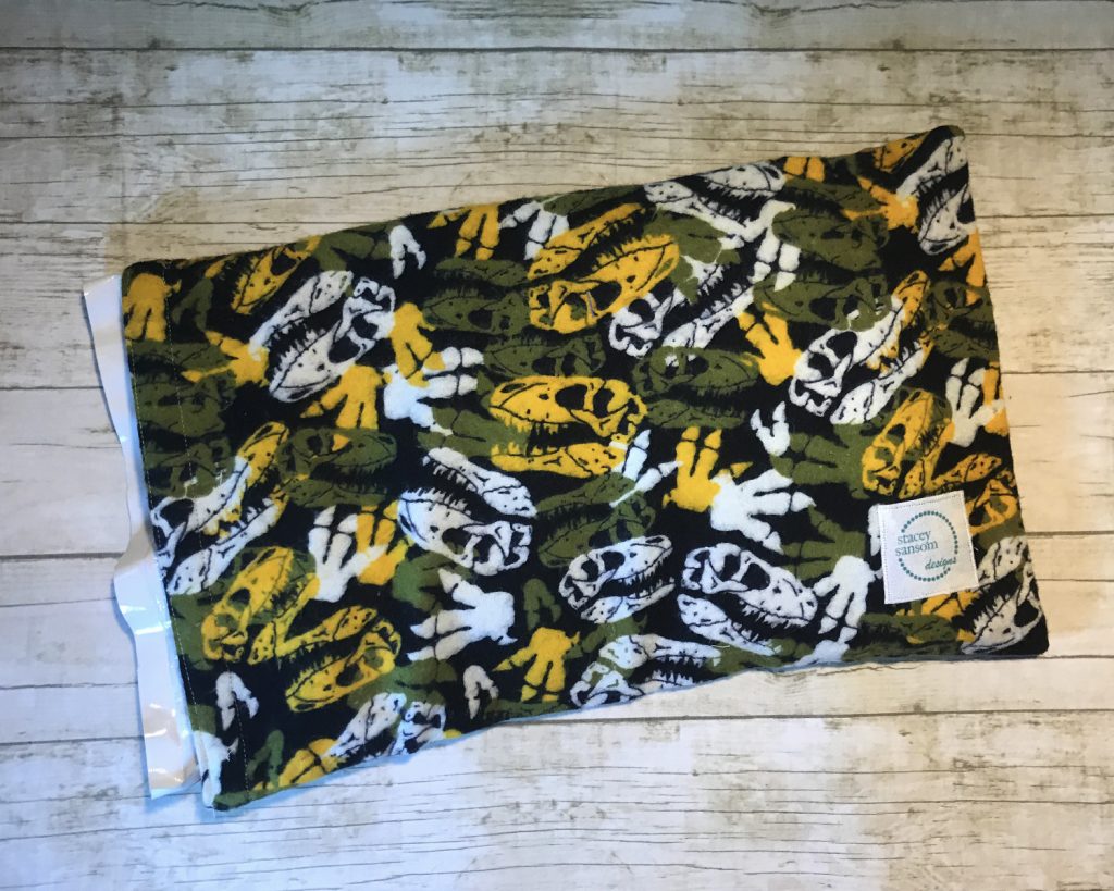 Ice Pack Cover - Dinosaur Skeleton - 8x12