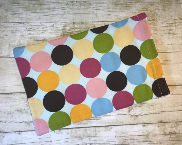 Ice Pack Cover - Multi Colored Large Dots - 6x8