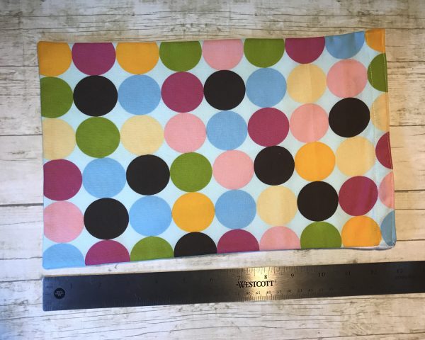 Ice Pack Cover - Multi Colored Large Dots - 8x12