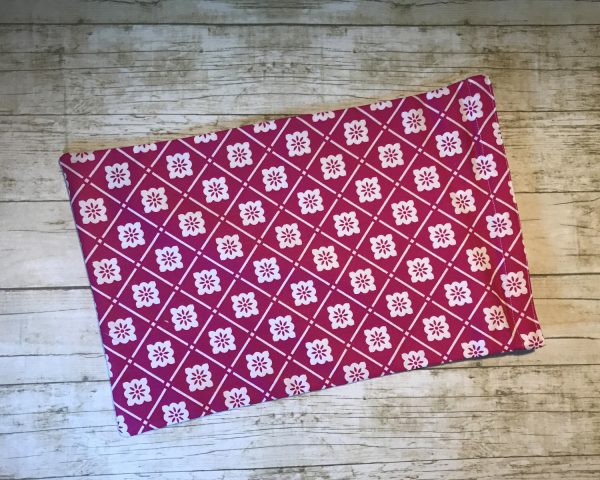 Ice Pack Cover - Magenta Floral Grid - 8x12