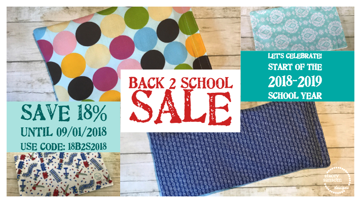 Stacey Sansom Designs 2018 Back to School Sale