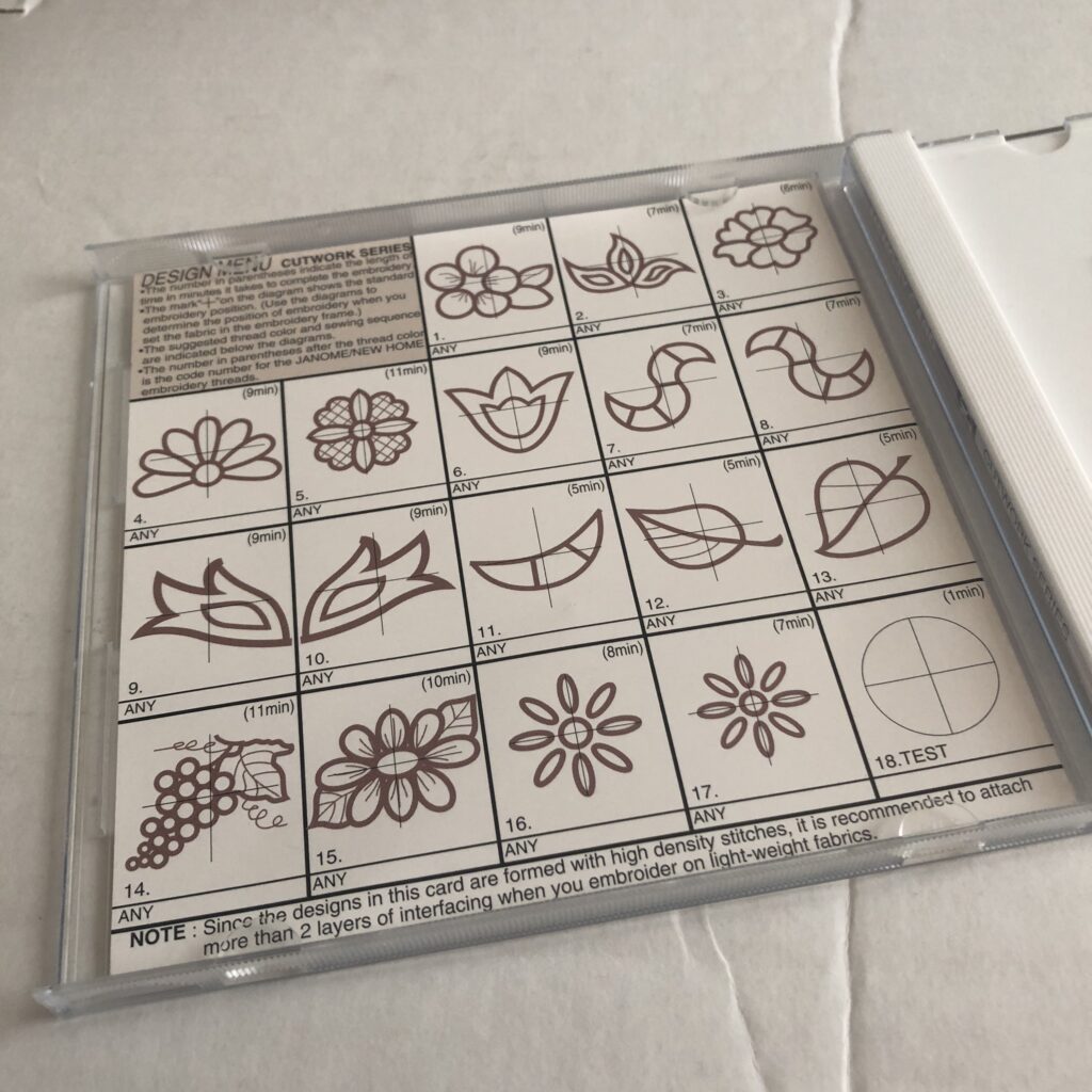 Janome Memory Craft Memory Card #29 - Image 2