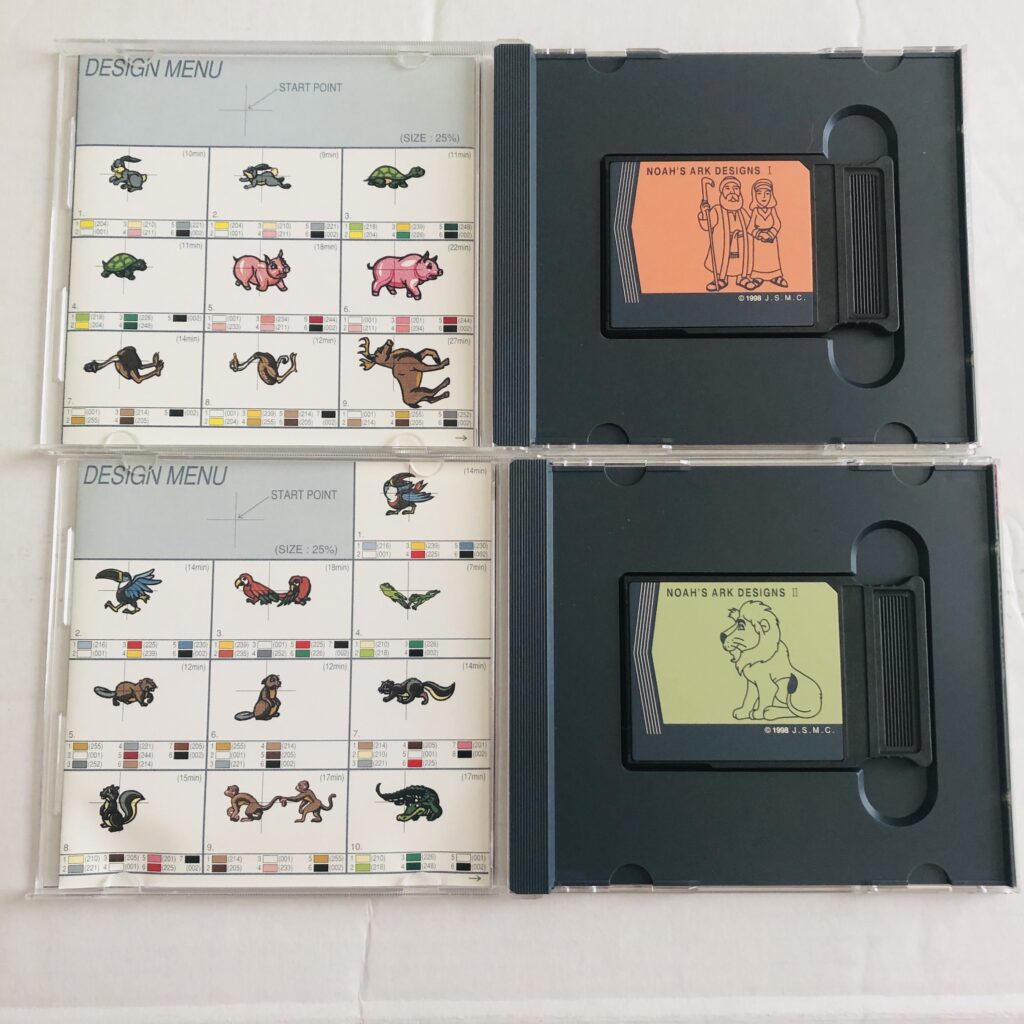 Janome Memory Craft Memory Cards #S101I and #S101II - Image 2
