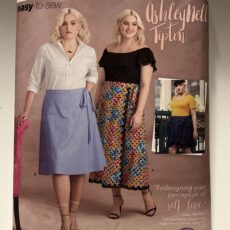 Simplicity 8612 Women's Flared Wrap Skirt in Two Lengths and Wrap Mini Skirt with Self Ruffle Trim| Uncut Printed Tissue Paper Sewing Pattern | Garage Sale | Stacey Sansom Designs