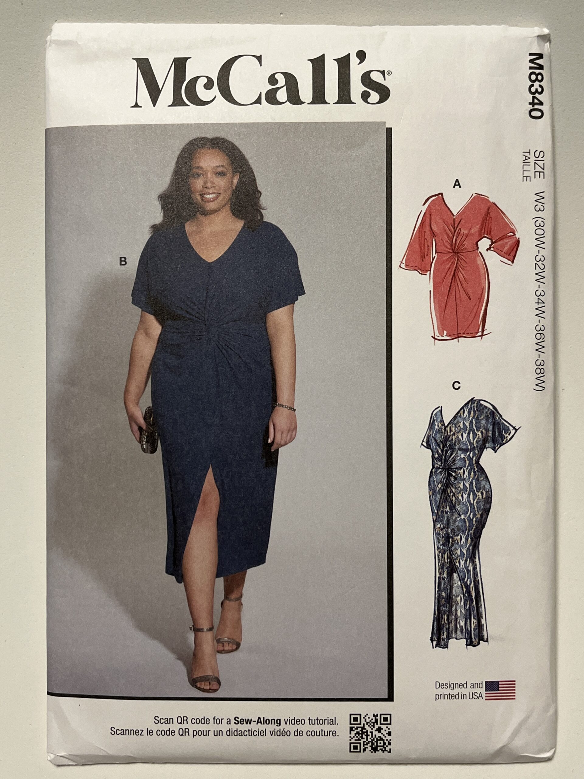McCall's R11616 Women's Knit Dress | Uncut Printed Tissue Paper Sewing Pattern | Garage Sale | Stacey Sansom Designs