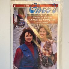 Ghee's #496 Hooked on Pockets A Unique Fly-Fishing Vest - Vintage - Uncut Printed Tissue Paper Sewing Pattern | Garage Sale Item | Stacey Sansom Designs