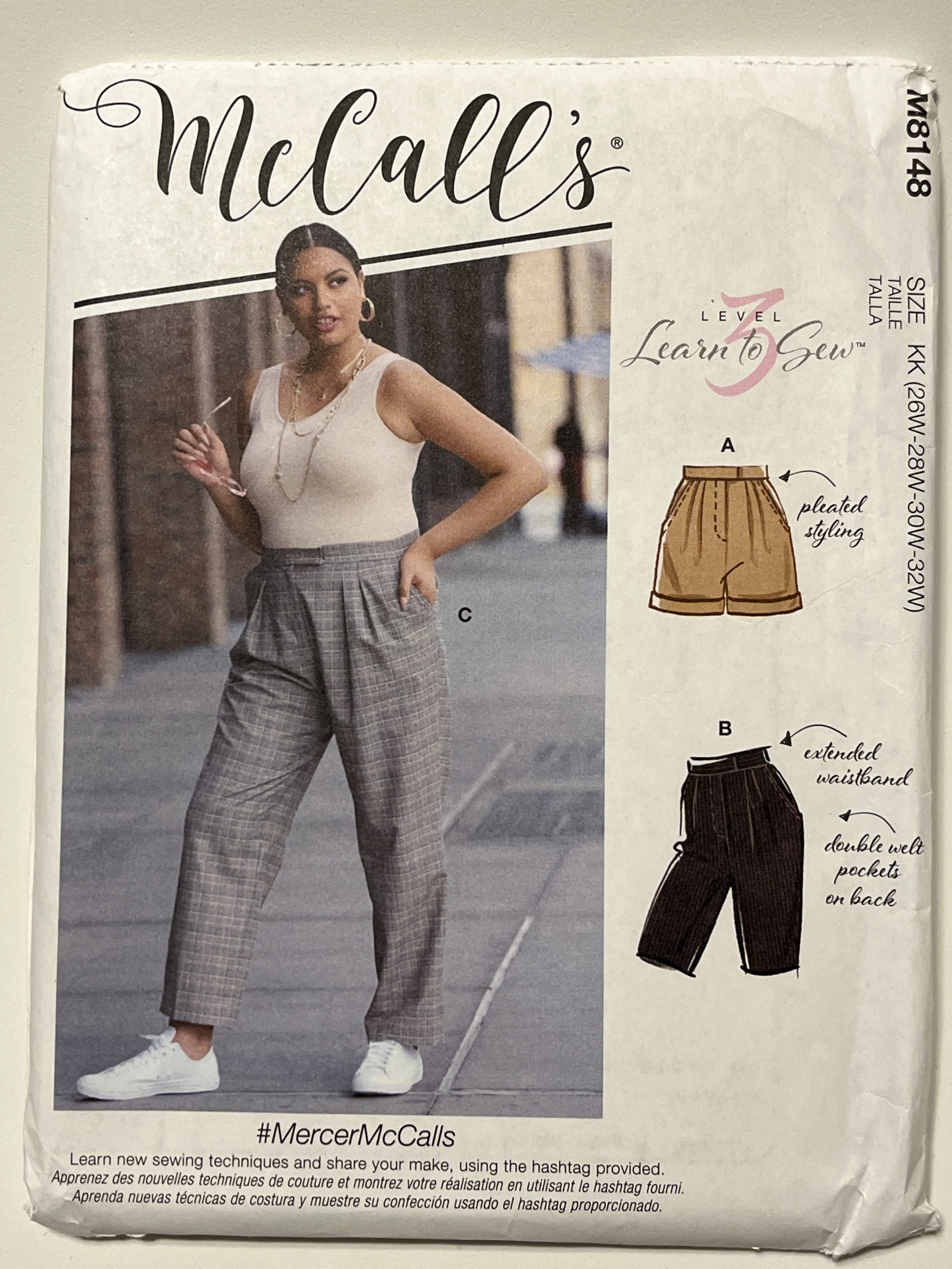 McCall's M8148 Misses' and Women's Pants | Garage Sale Item | UNCUT Pattern | Stacey Sansom Designs