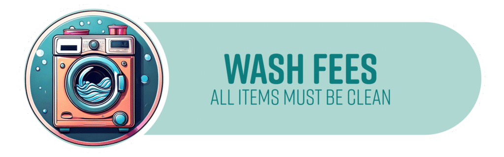 Alterations and Repairs pricing | Additional Fees | Wash fee | All items must be clean | Stacey Sansom Designs