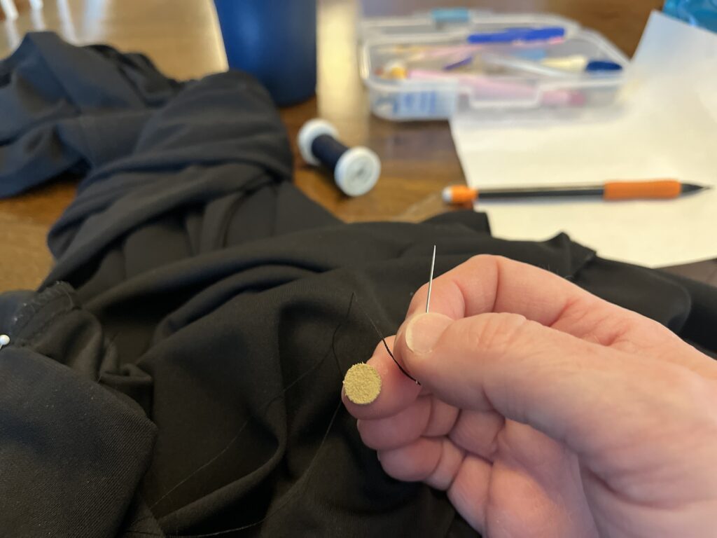 At Stacey Sansom Designs most no-cut hems are completed by hand. | Sercices Provided | No Cut Alterations | NO Cut Hems | Stacey Sansom Desigsn