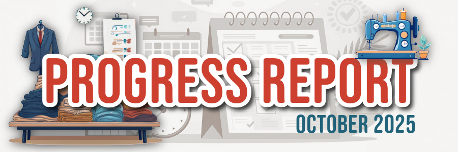 Progress Report | October 2025 | Stacey Sansom Designs