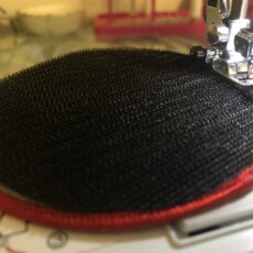 Patch sewing for a uniform that needs swappable patches, adding hook and loop tape to the patch Patch Sewing at Stacey Sansom Designs